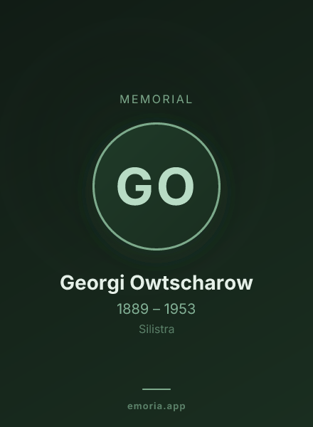 Memorial portrait of Georgi Owtscharow
