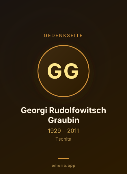Gedenkportrait von Georgi Rudolfowitsch Graubin