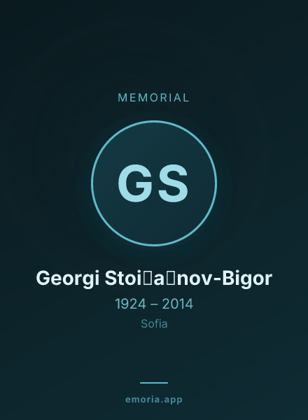 Memorial portrait of Georgi Stoi︠a︡nov-Bigor