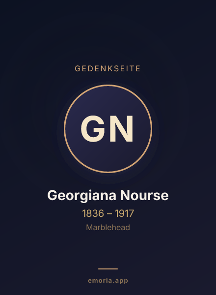 Gedenkportrait von Georgiana Nourse