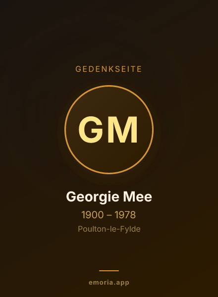 Gedenkportrait von Georgie Mee
