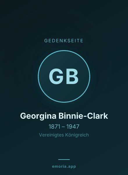 Gedenkportrait von Georgina Binnie-Clark