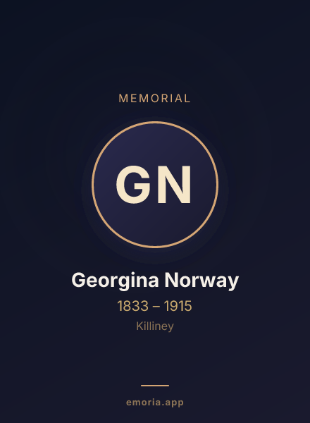 Memorial portrait of Georgina Norway