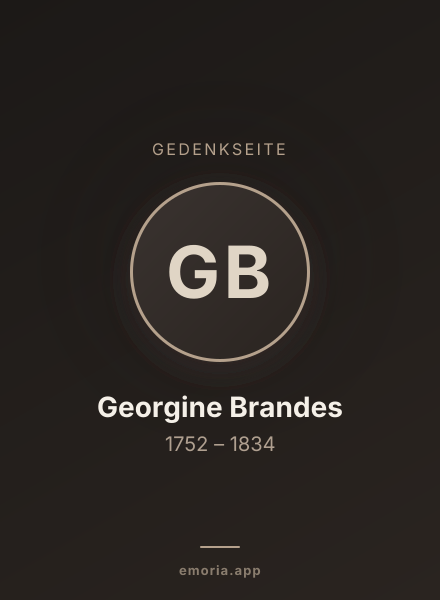 Gedenkportrait von Georgine Brandes