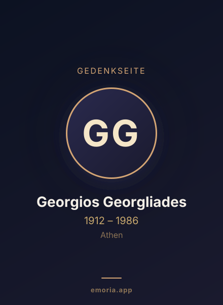 Gedenkportrait von Georgios Georgliades