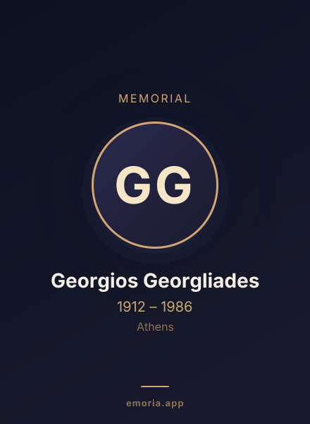Memorial portrait of Georgios Georgliades