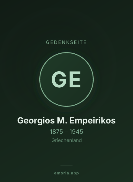 Gedenkportrait von Georgios M. Empeirikos