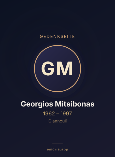 Gedenkportrait von Georgios Mitsibonas