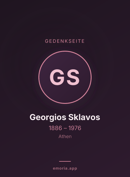 Gedenkportrait von Georgios Sklavos