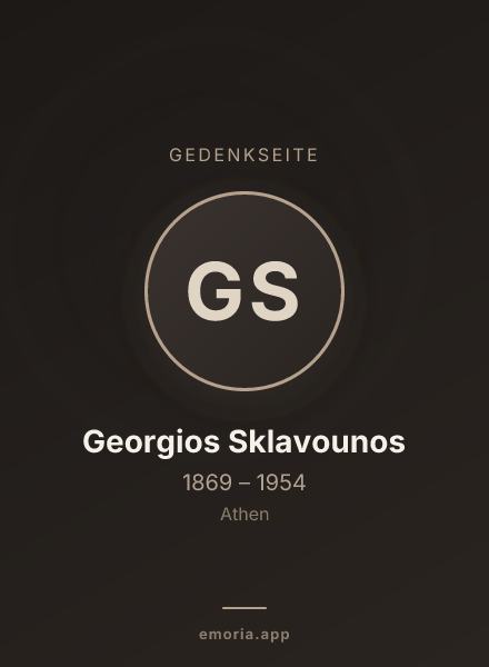 Gedenkportrait von Georgios Sklavounos