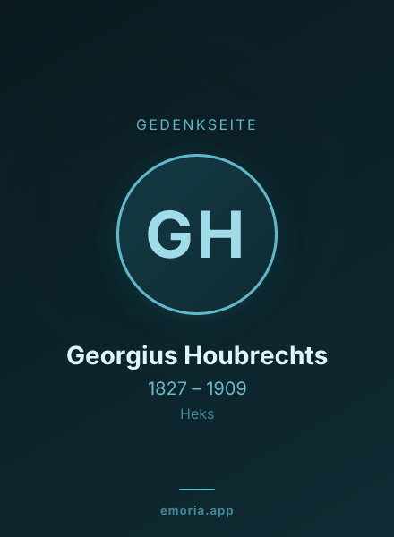 Gedenkportrait von Georgius Houbrechts