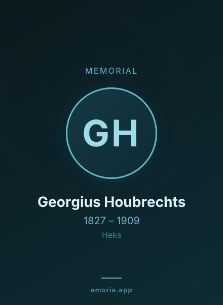 Memorial portrait of Georgius Houbrechts