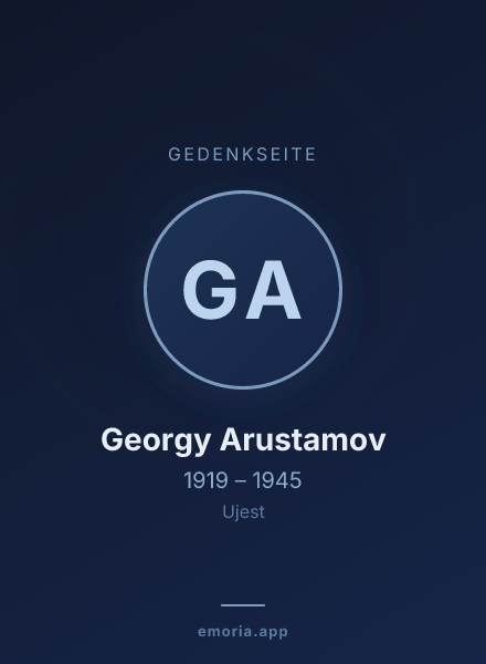 Gedenkportrait von Georgy Arustamov
