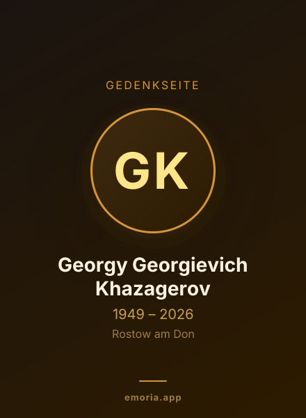 Gedenkportrait von Georgy Georgievich Khazagerov