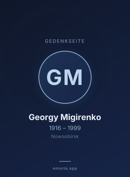 Gedenkportrait von Georgy Migirenko