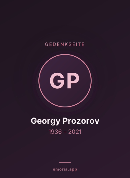 Gedenkportrait von Georgy Prozorov