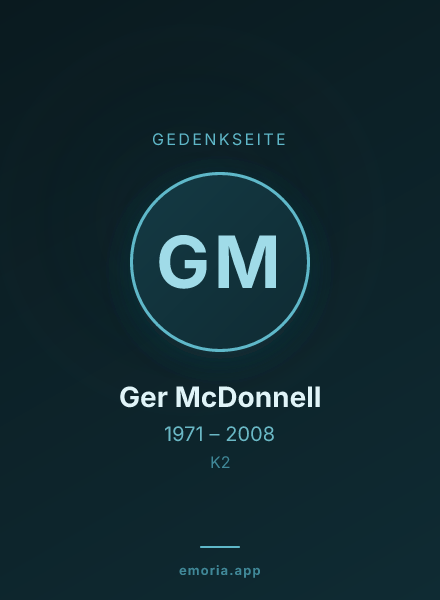 Gedenkportrait von Ger McDonnell