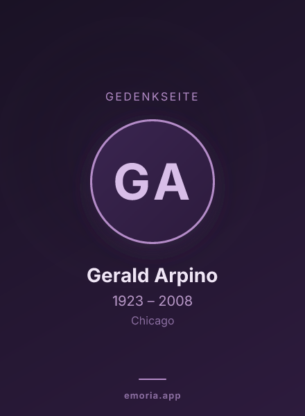 Gedenkportrait von Gerald Arpino