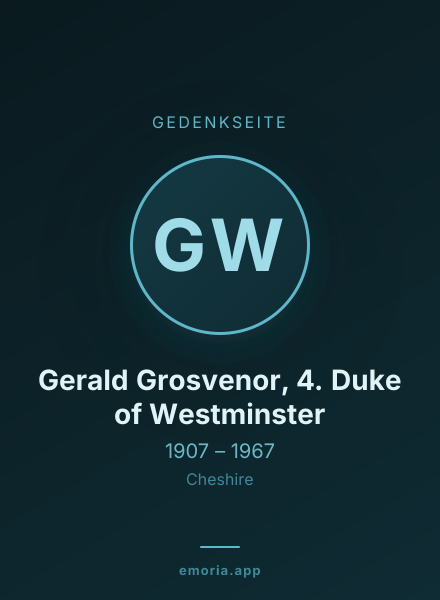 Gedenkportrait von Gerald Grosvenor, 4. Duke of Westminster