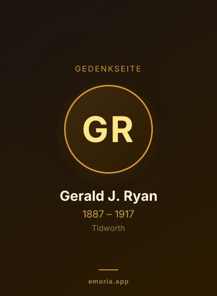 Gedenkportrait von Gerald J. Ryan