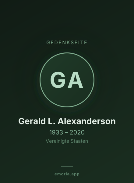Gedenkportrait von Gerald L. Alexanderson
