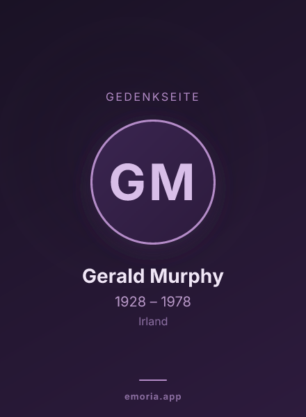 Gedenkportrait von Gerald Murphy