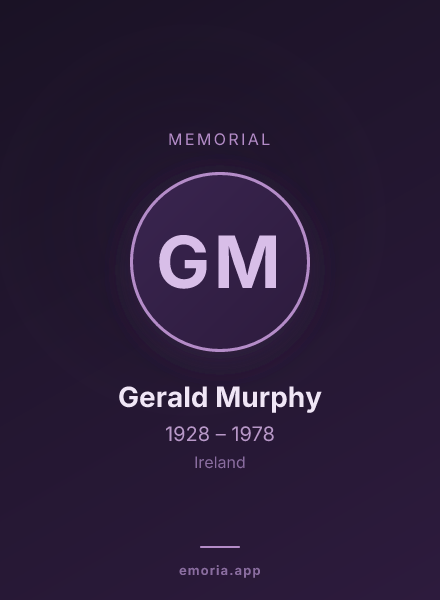 Memorial portrait of Gerald Murphy