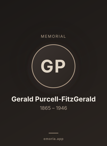 Memorial portrait of Gerald Purcell-FitzGerald
