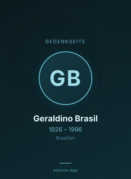 Gedenkportrait von Geraldino Brasil