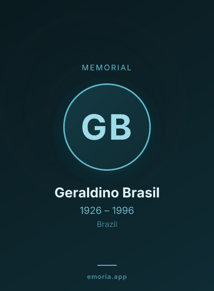 Memorial portrait of Geraldino Brasil