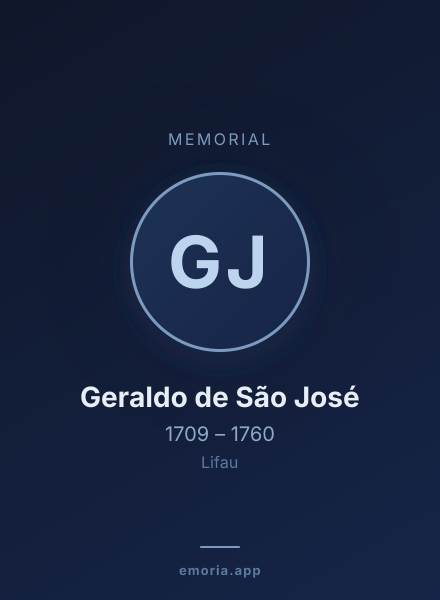 Memorial portrait of Geraldo de São José