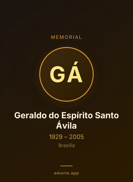 Memorial portrait of Geraldo do Espírito Santo Ávila