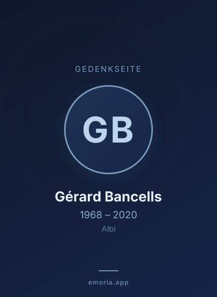 Gedenkportrait von Gérard Bancells