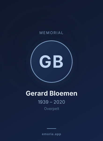 Memorial portrait of Gerard Bloemen