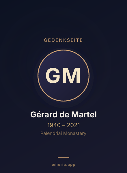 Gedenkportrait von Gérard de Martel