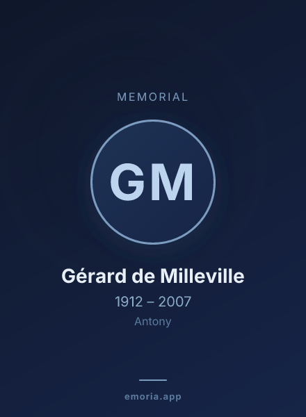 Memorial portrait of Gérard de Milleville