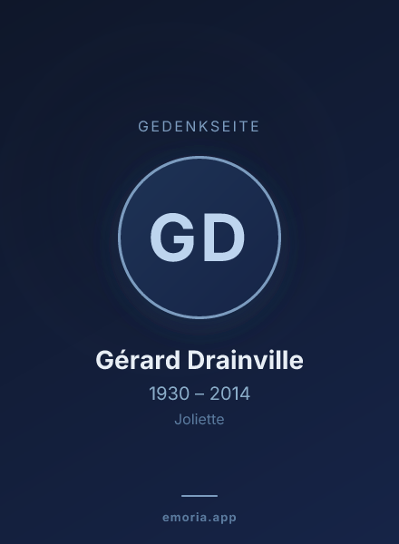 Gedenkportrait von Gérard Drainville