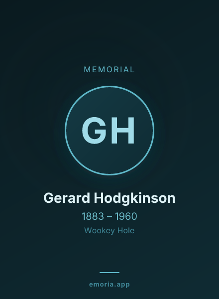 Memorial portrait of Gerard Hodgkinson