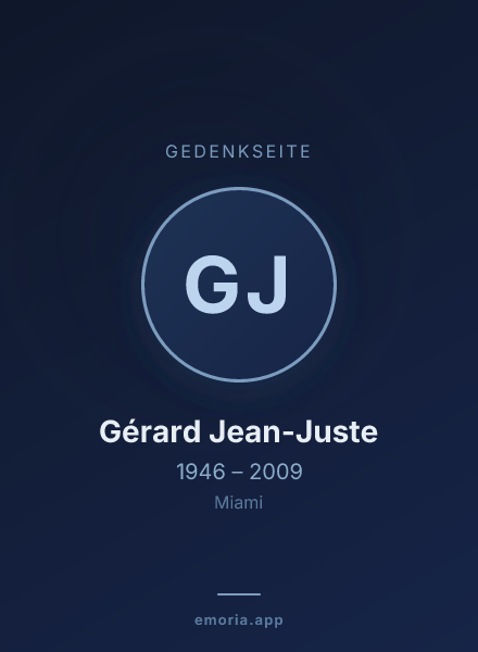 Gedenkportrait von Gérard Jean-Juste