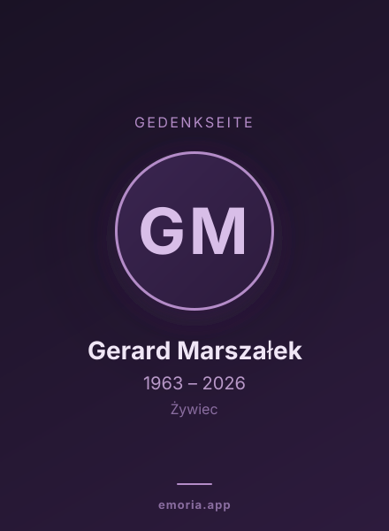 Gedenkportrait von Gerard Marszałek