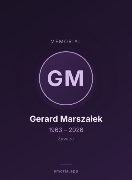 Memorial portrait of Gerard Marszałek