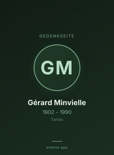 Gedenkportrait von Gérard Minvielle