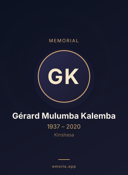 Memorial portrait of Gérard Mulumba Kalemba