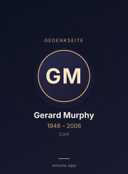 Gedenkportrait von Gerard Murphy