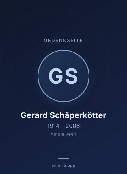 Gedenkportrait von Gerard Schäperkötter