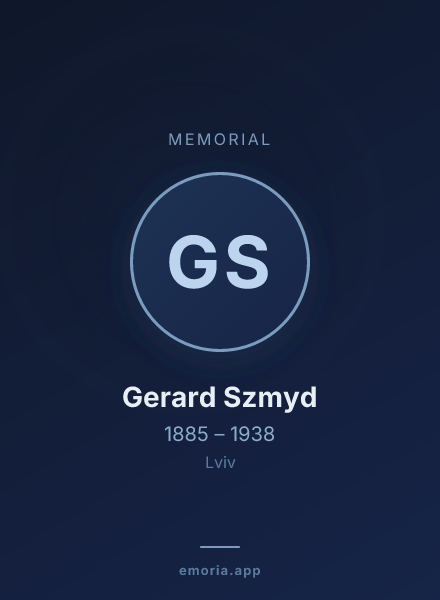 Memorial portrait of Gerard Szmyd