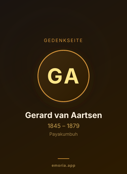Gedenkportrait von Gerard van Aartsen