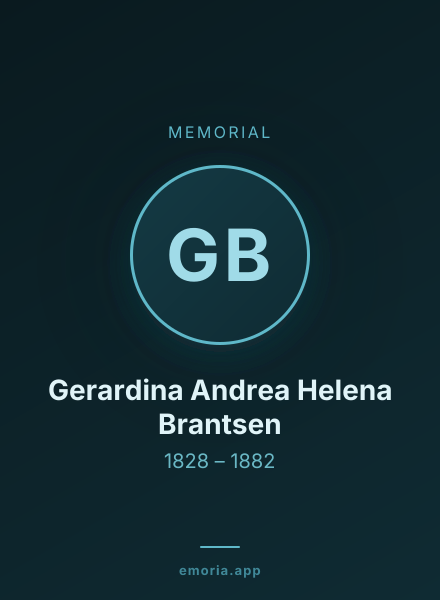 Memorial portrait of Gerardina Andrea Helena Brantsen