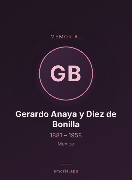 Memorial portrait of Gerardo Anaya y Diez de Bonilla
