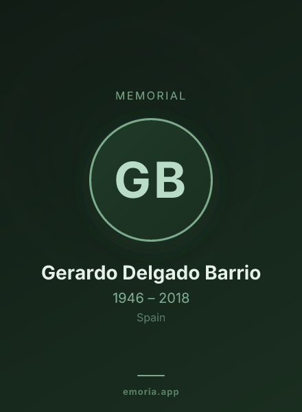 Memorial portrait of Gerardo Delgado Barrio